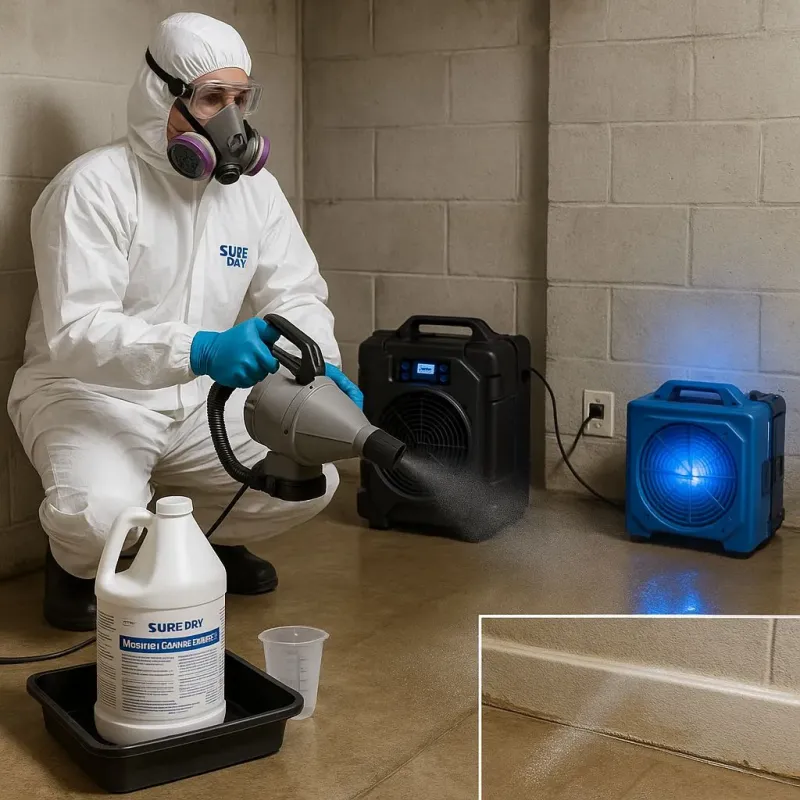 Sanitization and Odor Removal process in Tompkinsville, NY