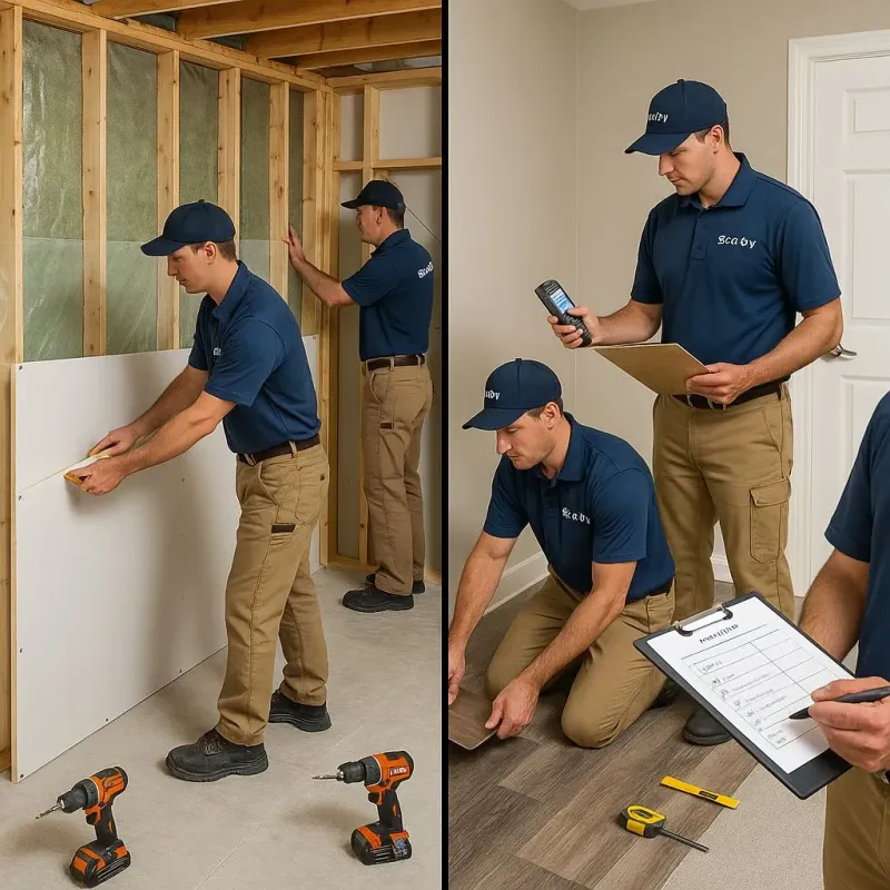 Repairs and Reconstruction process in Tompkinsville, NY